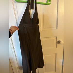 Halter Athletica Dress, brown